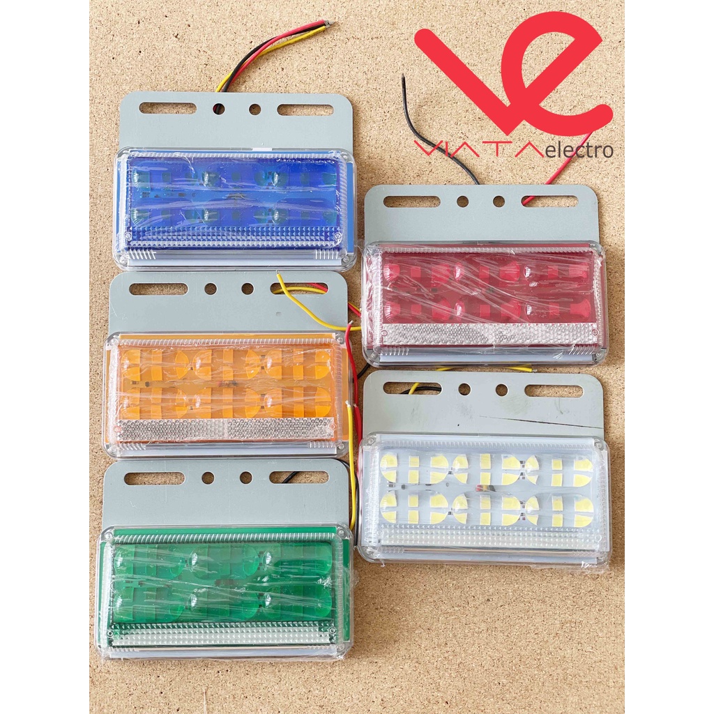 1SET LED BAK TRUK CEMBUNG 12 &amp; 24V LED BAK KRISTAL SAMPING LED SEIN RUNNING STOPLAMP