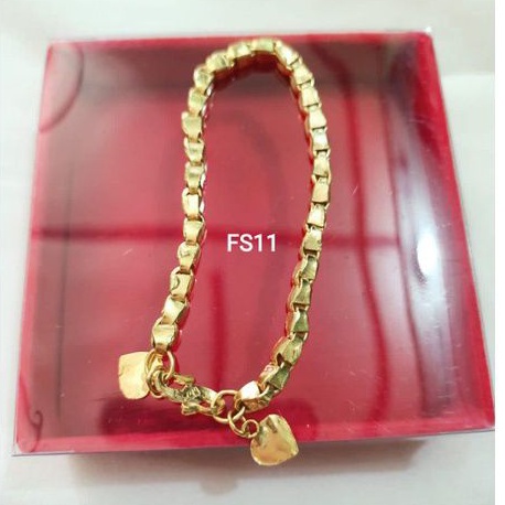 GELANG WANITA LAPIS EMAS SEPUHAN 1 SUKU