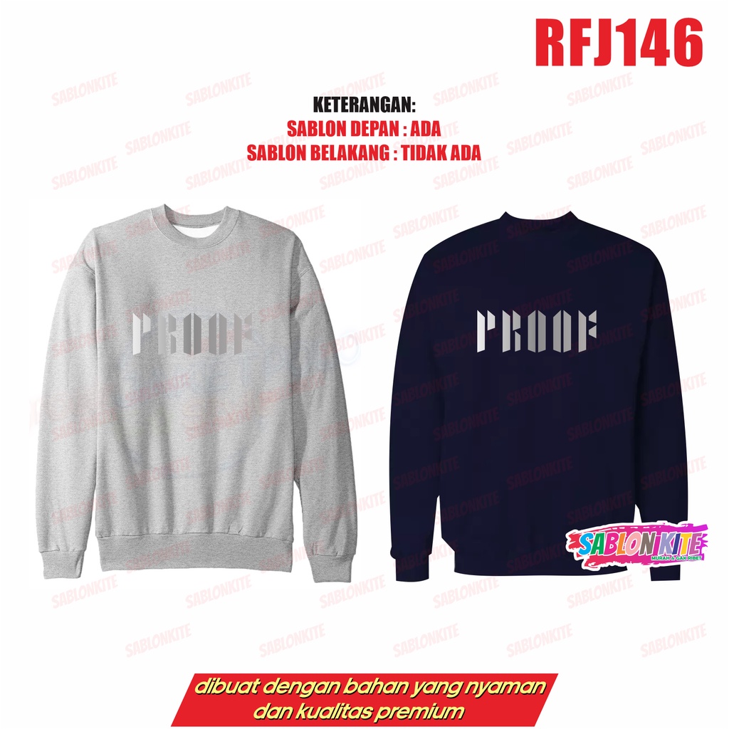 MURAH!!! SWEATER HOODIE KPOP PROOF TULISAN BESAR RFJ146