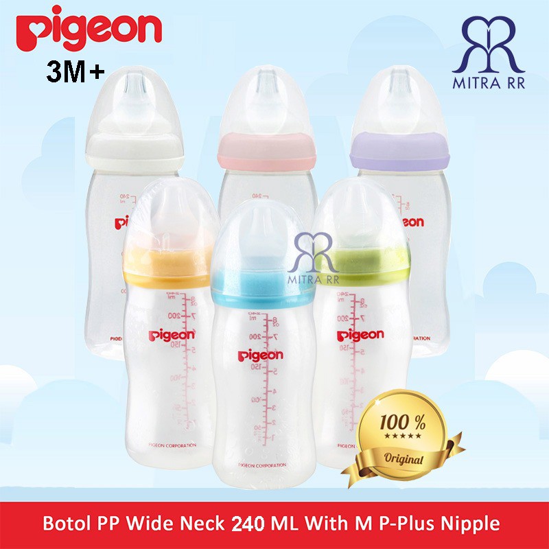 Pigeon Botol Wide Neck SofTouch Peristaltic Plus 160ml / 240ml – Pigeon Botol Susu Satuan