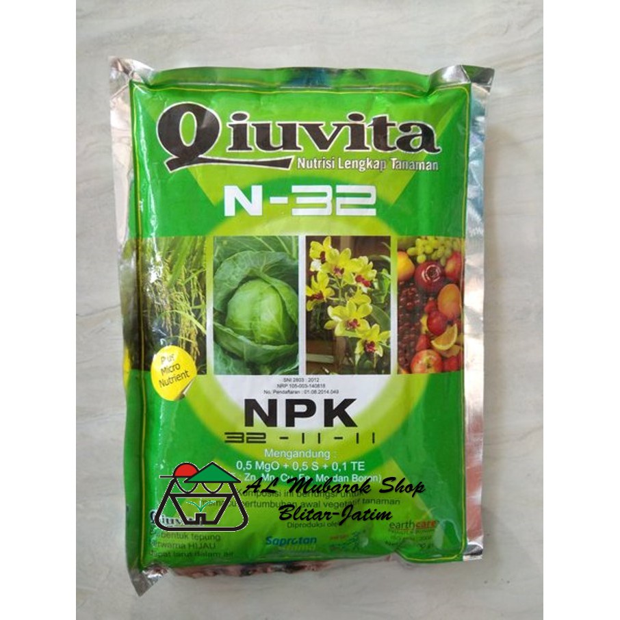 Pupuk Nutrisi Lengkap QIUVITA N-32 - 500 gram