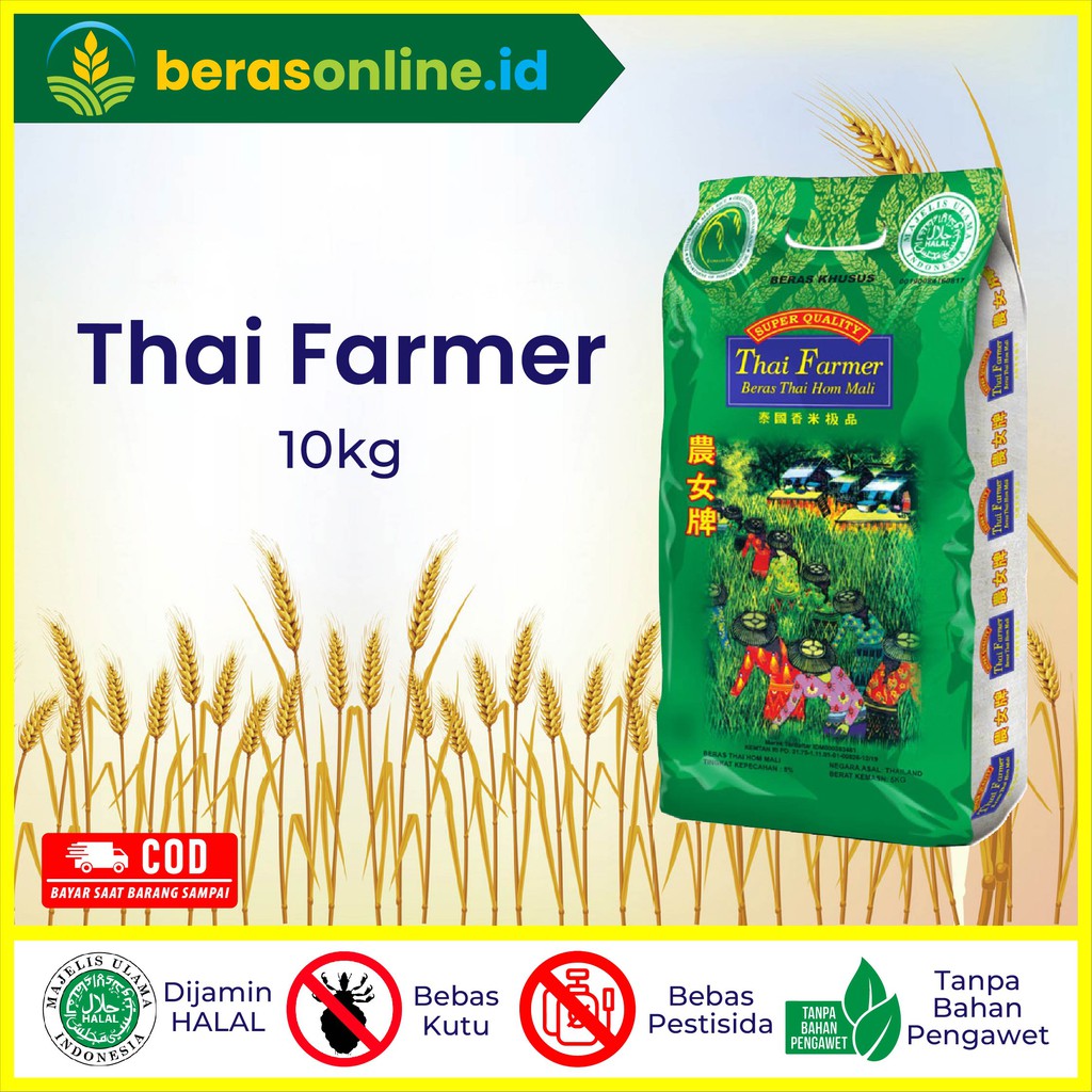 

Beras Online - BERAS 10KG THAILAND FARMER