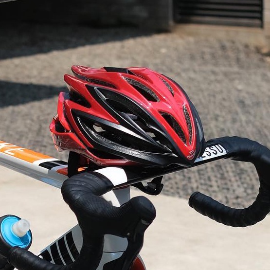 Helm Sepeda Spiuk Dharma Helmet Red Black - M-L (53-61 cm)