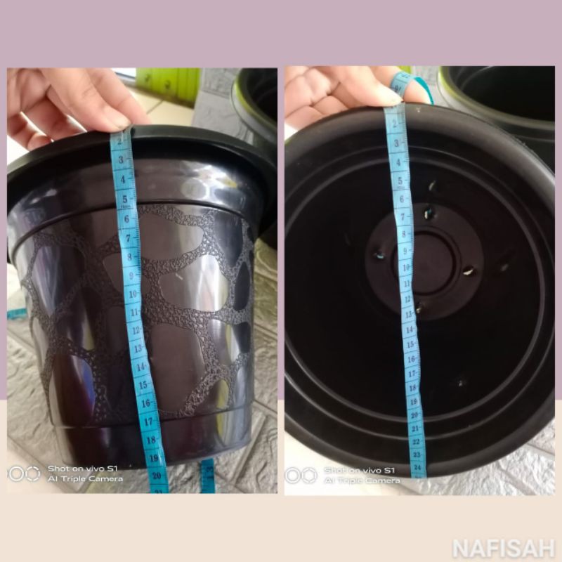 Pot bunga pinguin batu pot bunga hitam