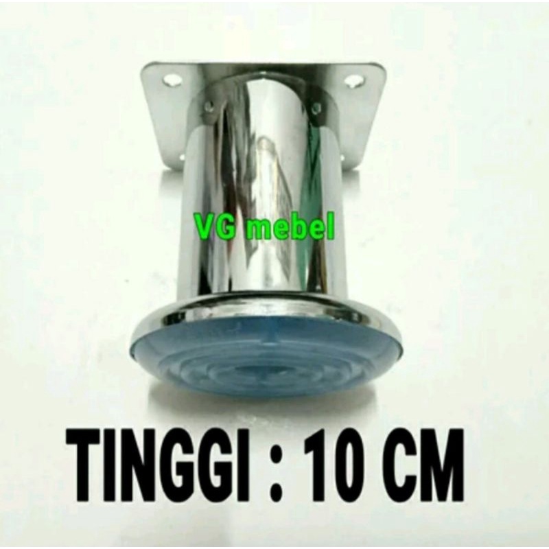 Kaki Kursi Sofa 10 cm Model Bulat Tabung - Kaki Meja Lemari Model Menara 100 mm