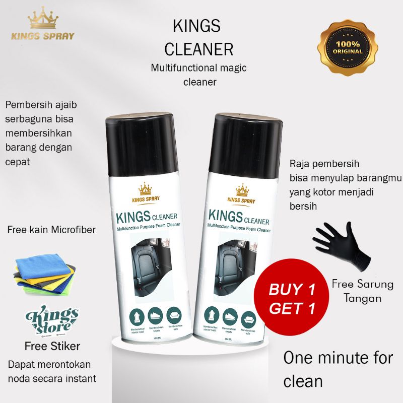 ALL CLEAR MULTI FOAM CLEANER - PEMBERSIH SERBAGUNA  - BUY 1 GET 1 FREE - ORIGINAL - KINGS CLEANER