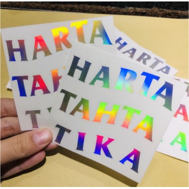 

READY STOCK Cutting Sticker HARTA TAHTA NAMA ANDA/PACAR/IDOLA DLL