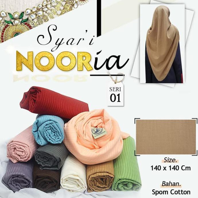 Promo Kerudung Segi Empat Syar'I Nooria Umama Scarf Hijab Jilbab Syari