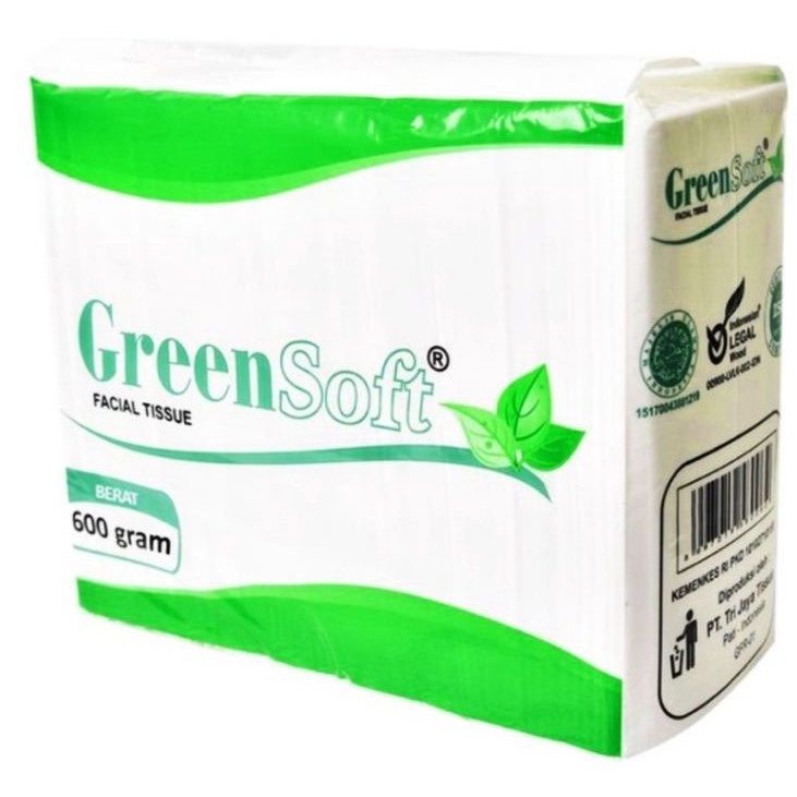 Tisu Wajah GreenSoft 600 gram Facial Tissue