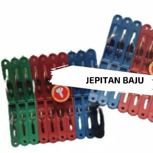 Jepitan baju / jepit jemuran / jepitan Plastik (Isi 20 pcs)