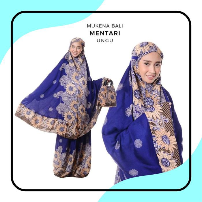 TERLARIS RAMADHAN / MUKENA DEWASA MENTARI UNGU / Traveling / JUMBO