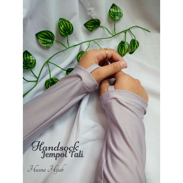 [HUSNA COLLECTION] Handsock Jempol Tali Polos / Handsock Polos