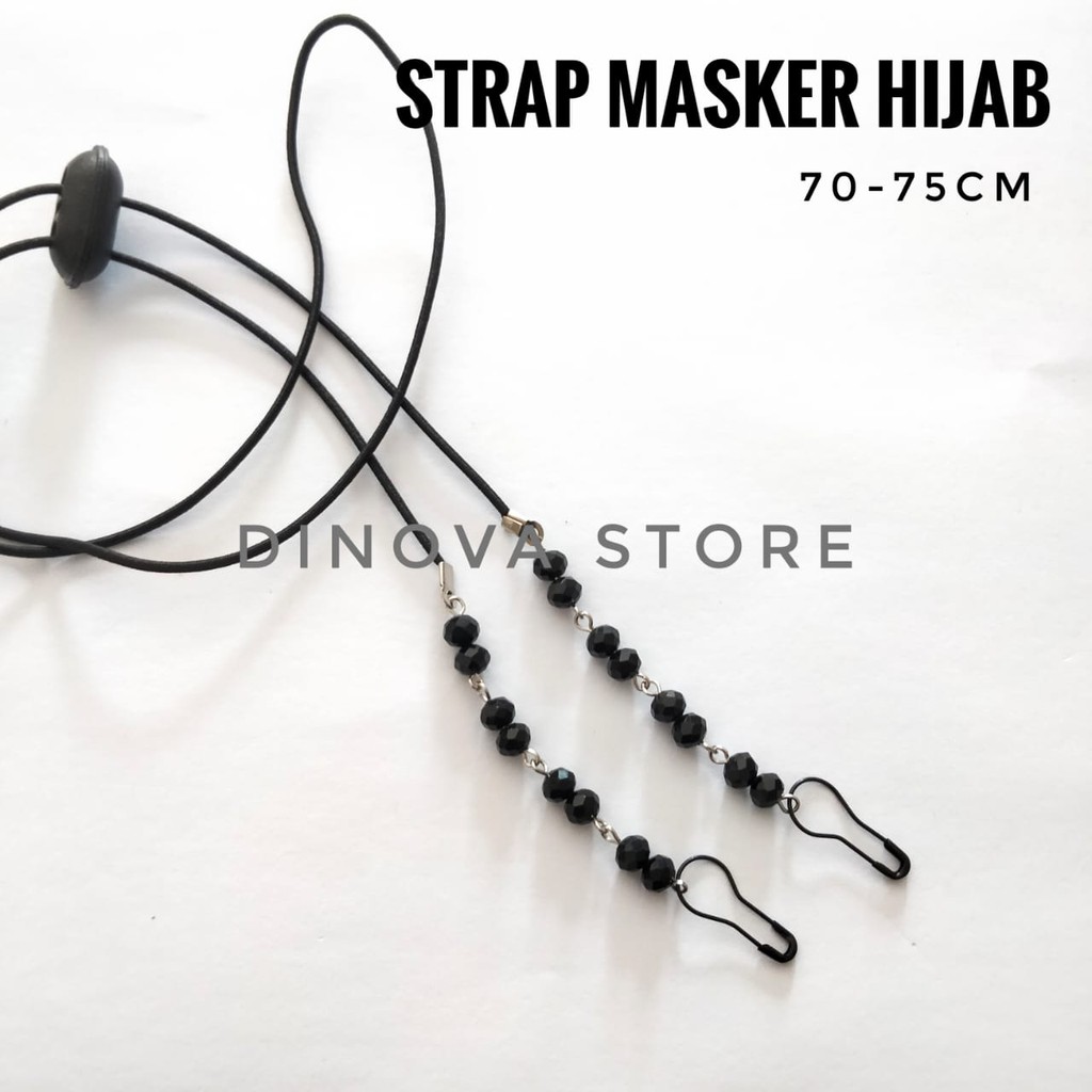 strap masker KRISTAL STOPPER/tali masker/kalung masker