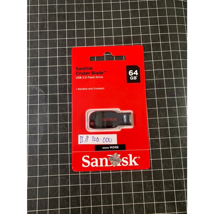 SANDISK CRUZER FIT 64 GB FLASHDISK ORIGINAL 100%
