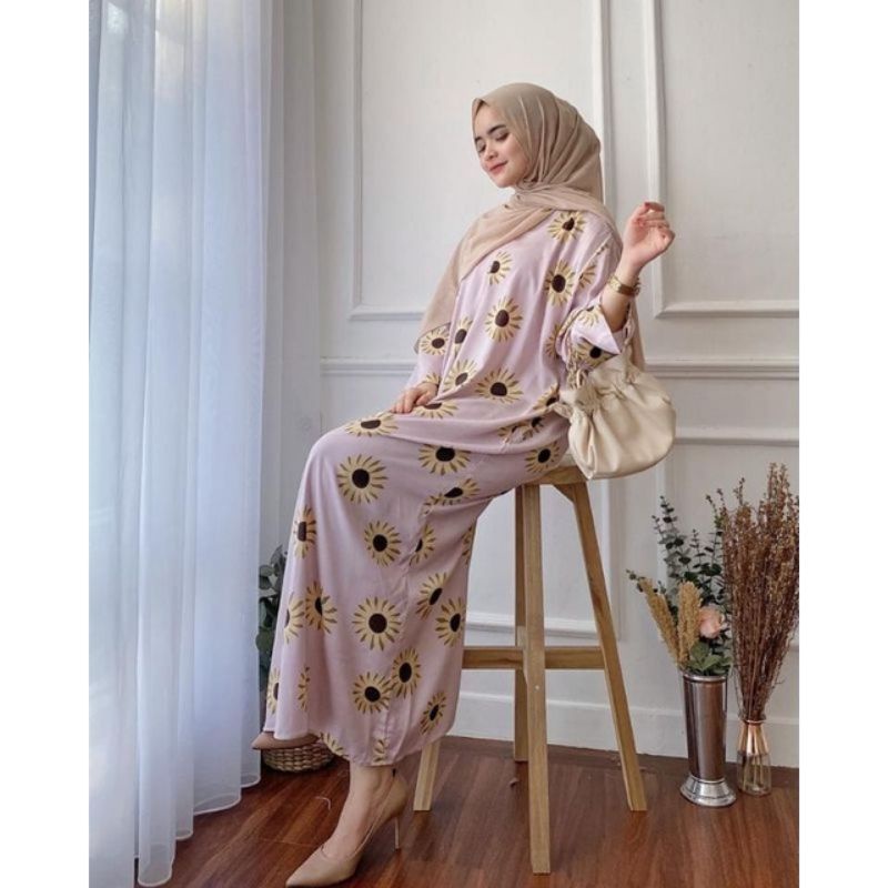 COD DASTER GAMIS LONG DASTER RAYON VISCOSE LENGAN PANJANG JUMBO LD 120-6