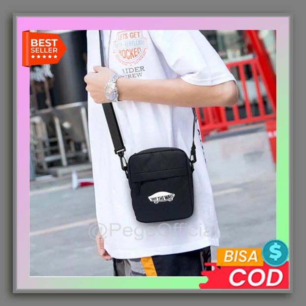 Tas Selempang Kanvas Import Prosport 88076 / 8013 Original Cuci Gudang Tas Selempang Pria Polos Moti