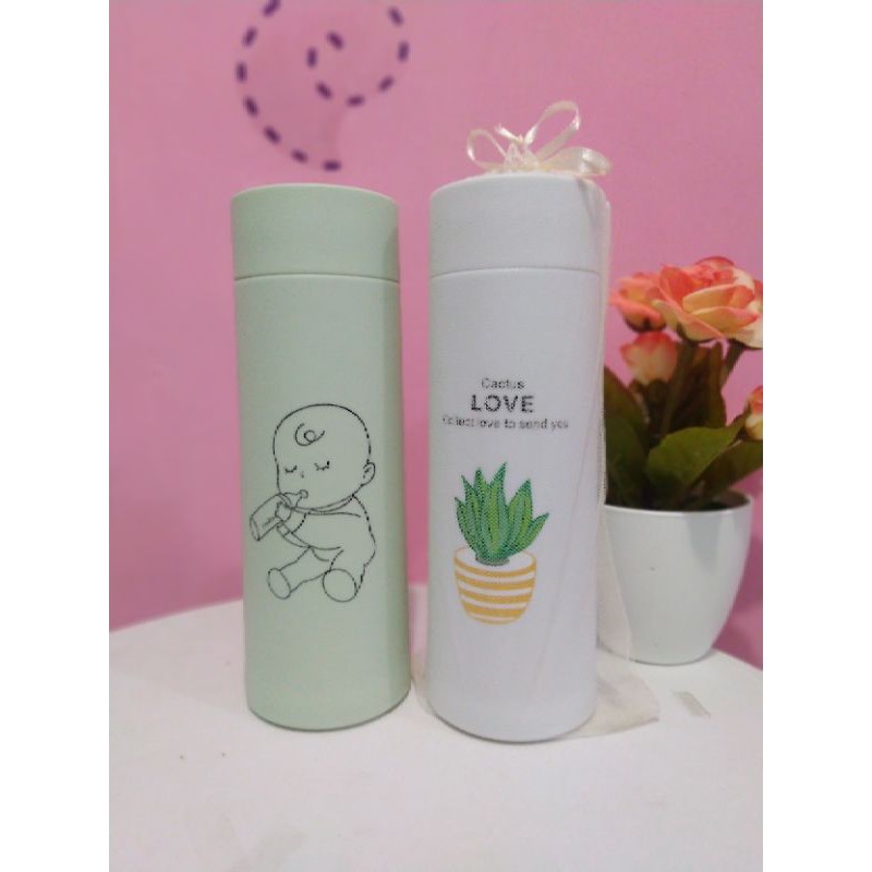 Tumbler kaca kaktus sablon