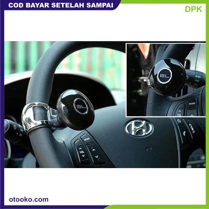 Knob Alat Bantu Putaran Setir Mobil Power Handle Steering Universal  Hitam BL