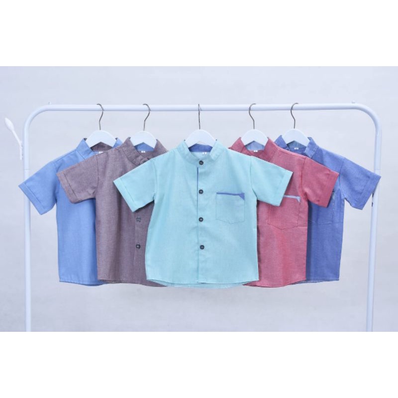 Kemeja Anak Laki laki KEKINIAN 7-12 TAHUN Bahan Katun Oxford Premium | Kemko Kemeja Anak Polos size junior 7-12 tahun Kemeja terbaru kekinian Anak Laki laki