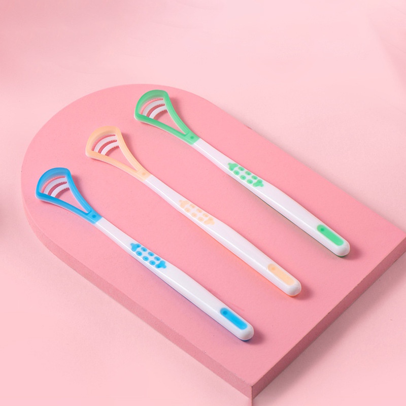 (COD) Pembersih Lidah Premium - Tongue Cleaner Scraper Efektif - Pembersih Lidah / Sikat Lidah / Tongue Cleaner / Cleanser / Scraper