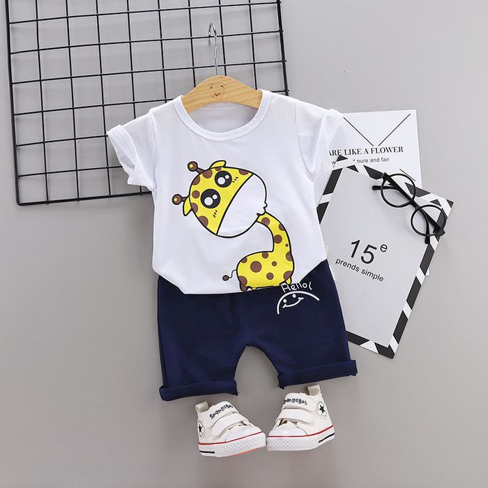 TSHIRT ANAK WANITA PRIA CUTE GIRAFFE KAOS ANAK UNISEX LUCU COTTON LEMBUT MURAH TERBARU'