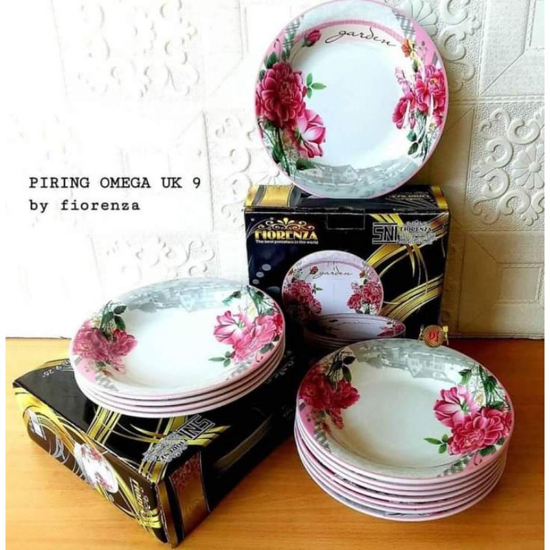 piring makan fiorenza omega 9" perkotak