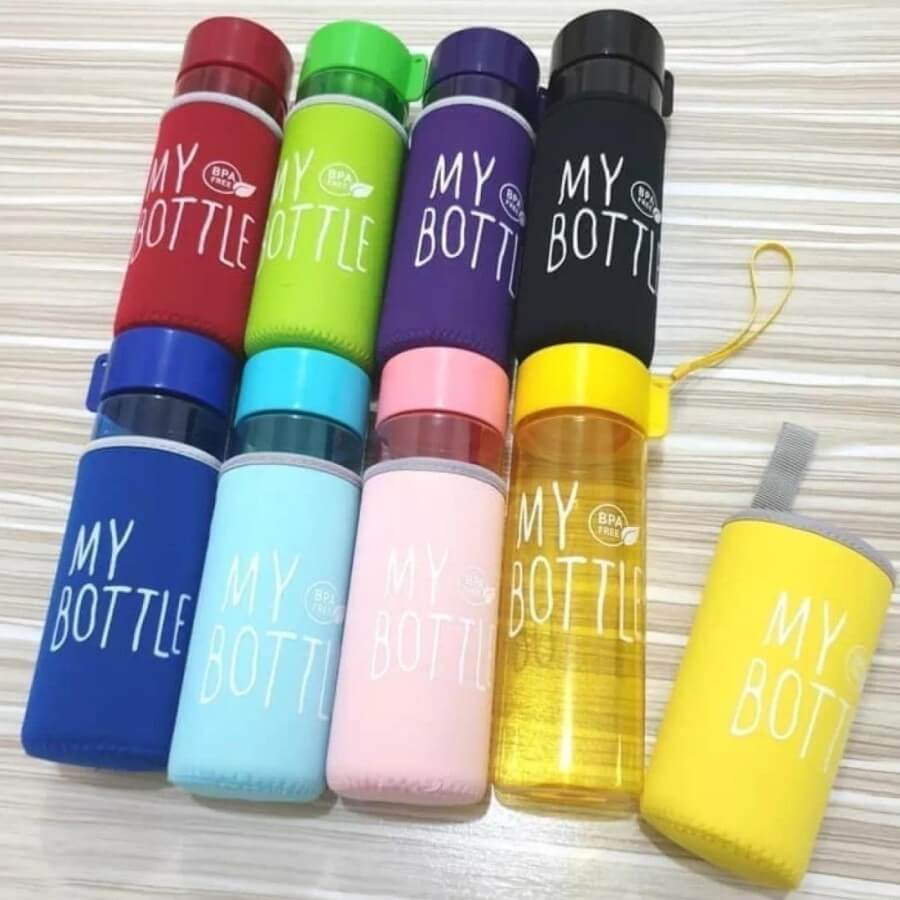 Botol Minum Premium My Bottle Pouch Busa bahan tritan Tumbler Unik