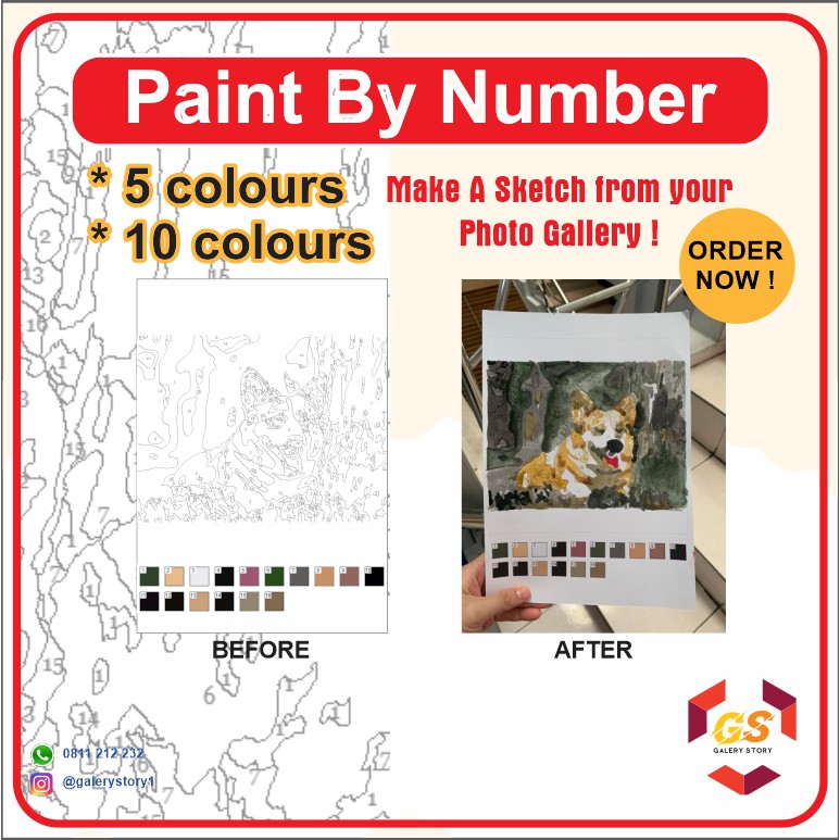 

Paint by Number Gambar Custom