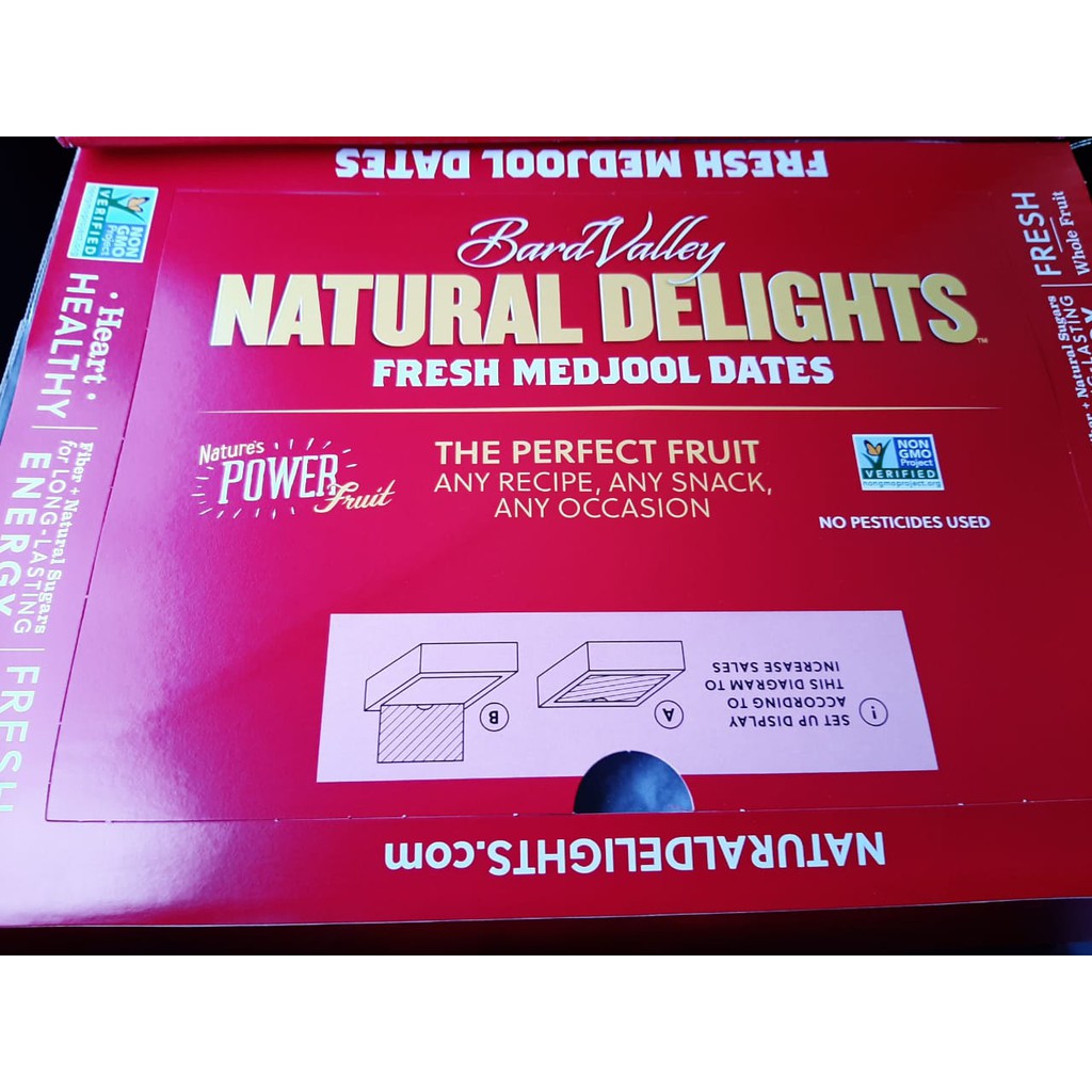 Natural Delights Bard Valley 5 kg - Kurma Medjool USA Original