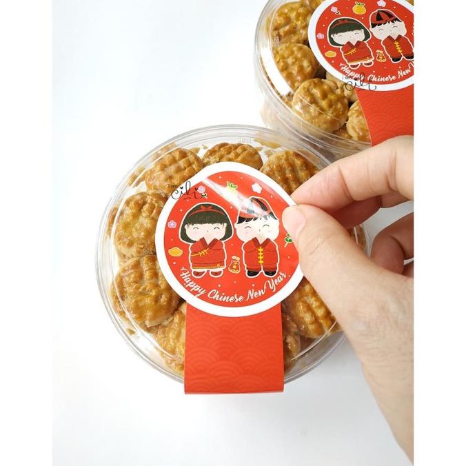 

(SCNY09) stiker imlek sincia cny untuk toples 250gr (uk 7x14 cm)