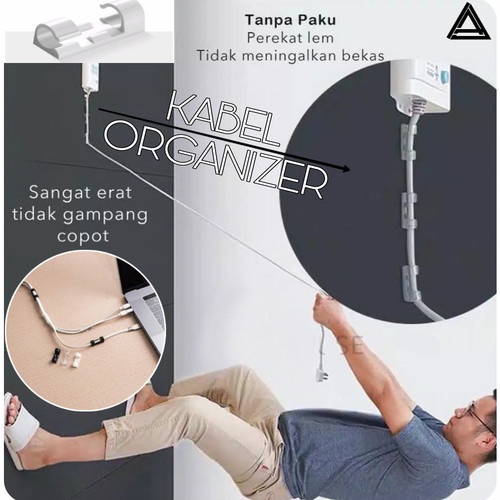 [FaFi] Klip Kabel Organizer kuat1 buah ready makassar murah