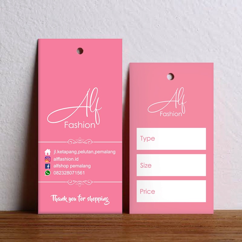 

Hang tag bonus tali hangtag