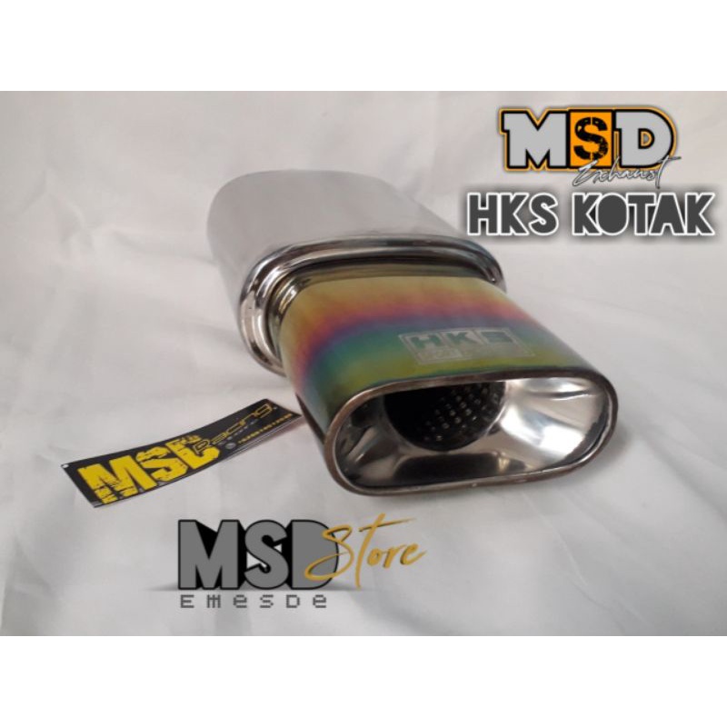 Knalpot mobil HKS KOTAK suara bass halus