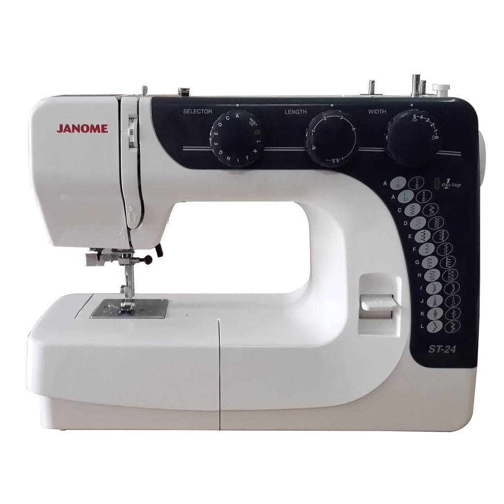 Janome St-24 Mesin Jahit Portable Heavy Duty - Biru Tua Putih