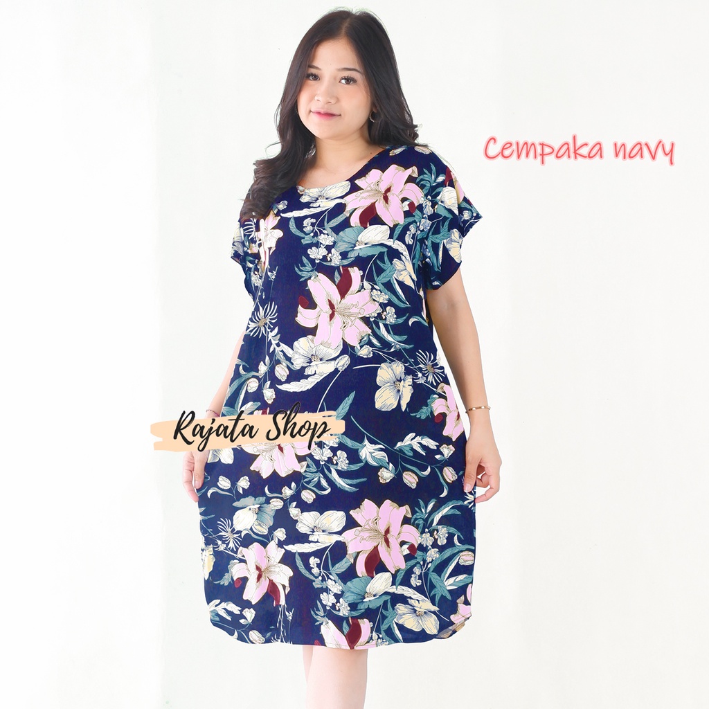 Daster Bali Dress Bali-DST CEMPAKA NAVY