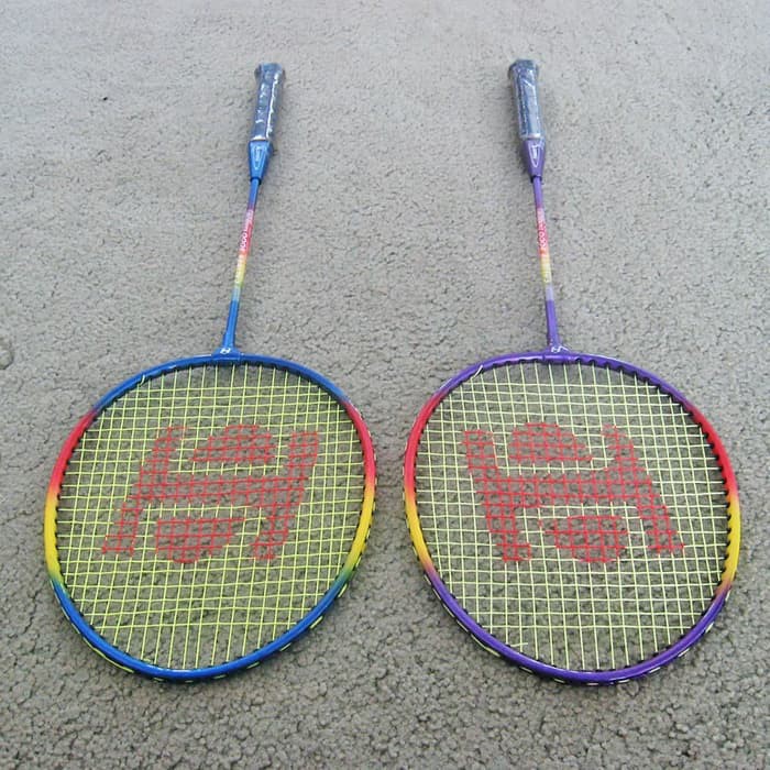 Promo Raket Badminton Bulutangkis Batminton Hart Caliber 3000 Rainbow Ori Berkualitas
