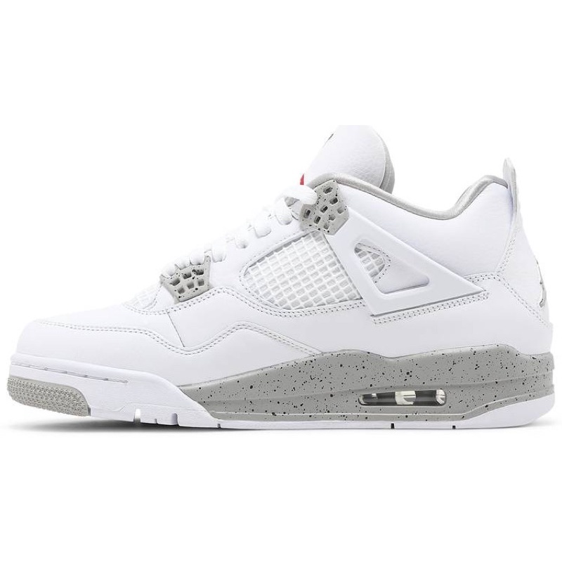 jordan 4s white and silver