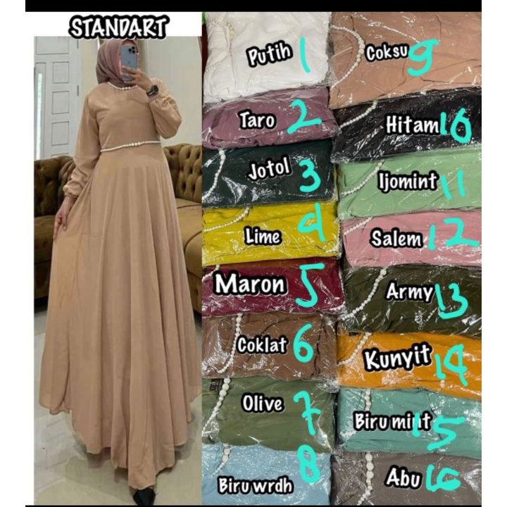 GAMIS CERUTY MUTIARA PINGGANG. GAMIS SERUTY MUTIARA PINGGANG. GAMIS SERUTI MUTIARA PINGGANG