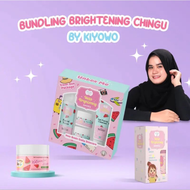 ( Ready )YEPU YEPU By Kiyowo Paket Bundling Skincare Travel Size + Serum + Moisturizer Package