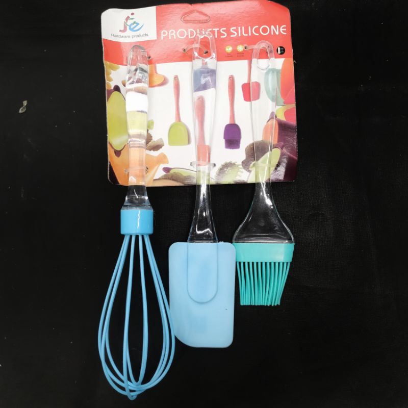 Silicone Kitchenware Baking Set 3 in 1 alat masak silikon MJ405