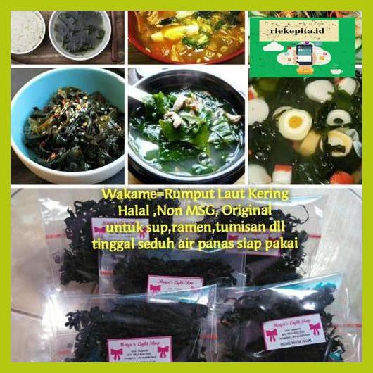 

5Yer67R- Wakame Rumput Laut Kering Halal Dried Seaweed Nori Sup Jepang Korea T7Rty67-