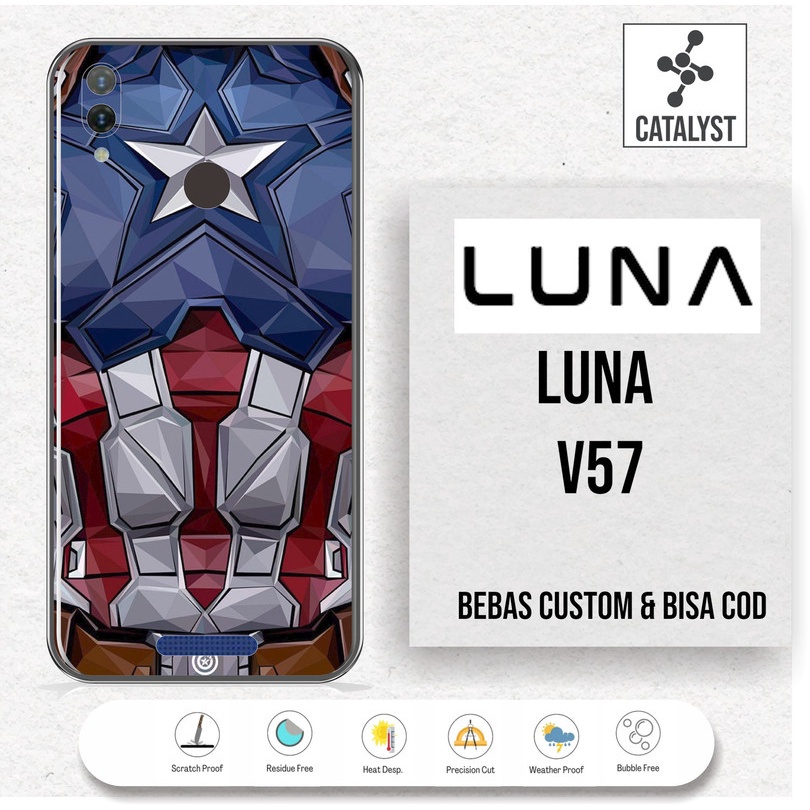(Buy 1 Get 2) Garskin Skin LUNA V57 - KODE -SAFK Bisa Custom - Sticker Case