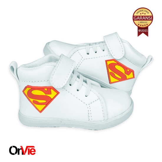 Sepatu Boots Anak Laki-Laki Motif Super Hero | Sepatu Sekolah Anak Onvie