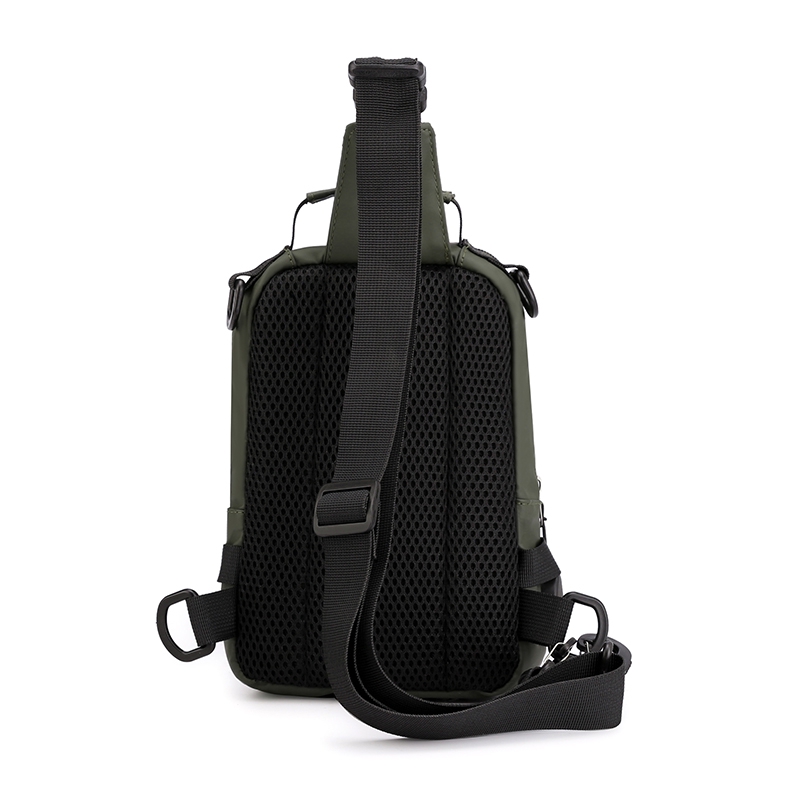 HAOSHUAI 1100-9 Tas Selempang Pria Mini Shoulder Bag USB Port Anti Air Premium WK-SBY