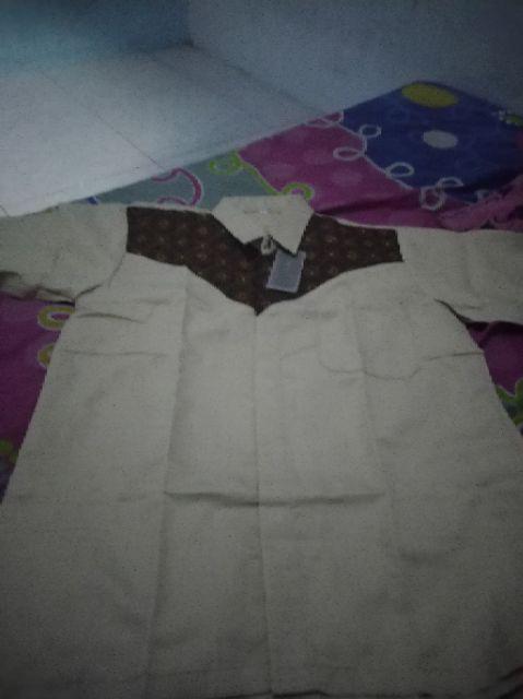 Best Seller!!! Baju Batik Sarimbit Set Gamis Kemeja Lengan Pendek Couple Morena By Titiek Batik