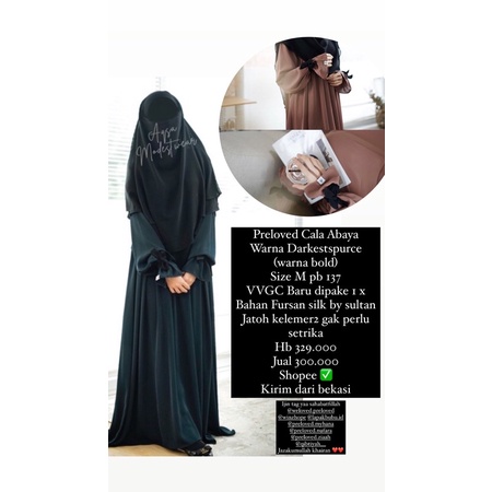 Preloved Cala abaya Aqstamodestwear