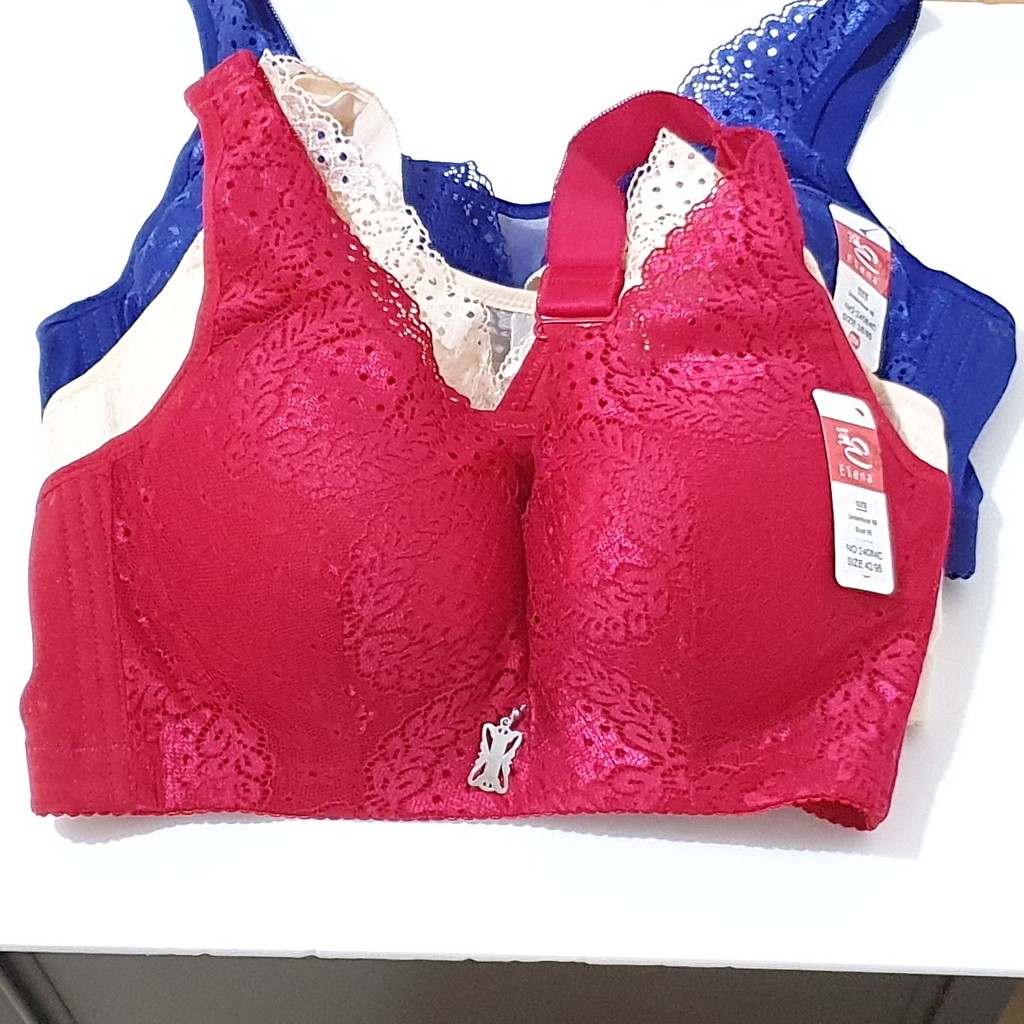 Bra / BH Elena 24084C (Cup C, Tanpa Kawat, Busa Tipis, Kait 4)