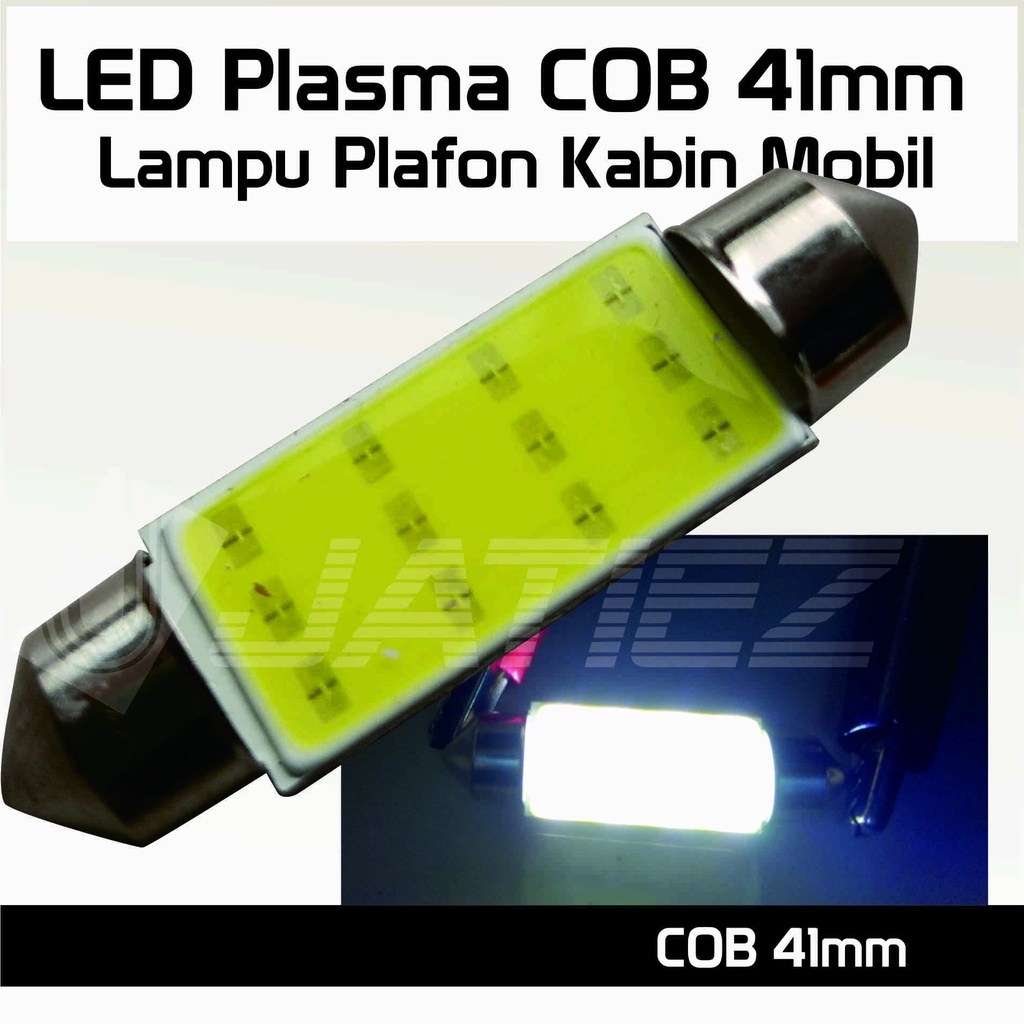 Jual Lampu Plafon Kabin Mobil Led Plasma 12 Cob 41mm Shopee Indonesia