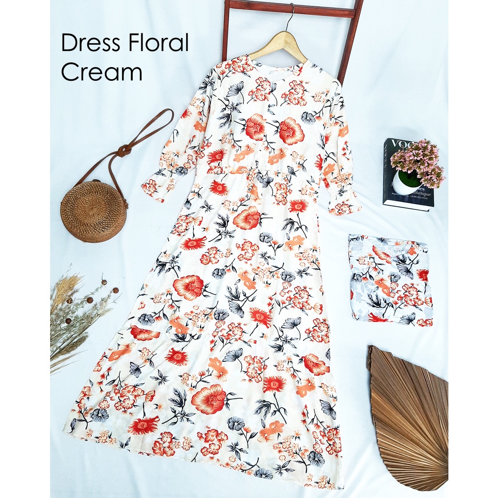 FLORAL DRESS SUPER ADEM BUSUI GAMIS RAYON 1KG MUAT 4