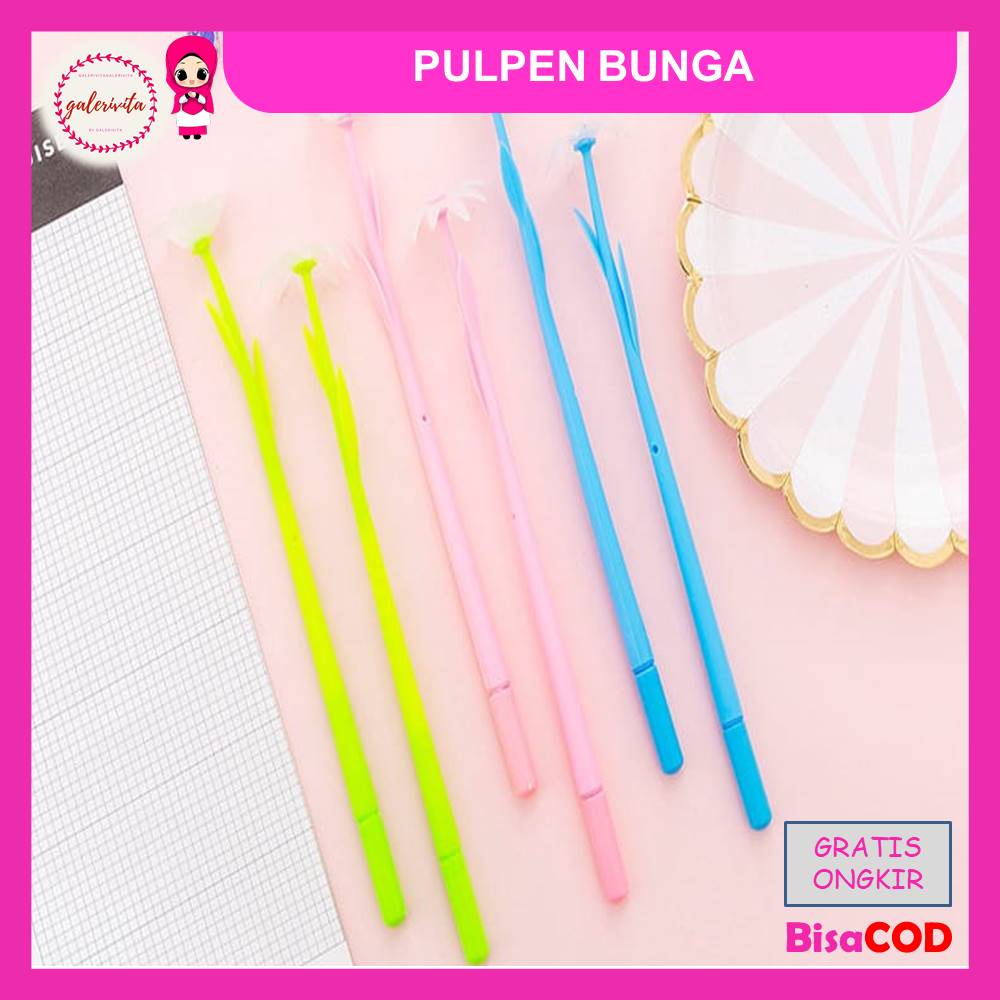 

Pulpen Bunga 12 Pcs / Pulpen gel / Pulpen Flower / Ballpoint Flower / Pena Gel Motif Bunga Matahari